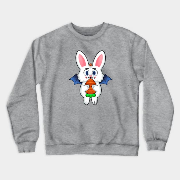Bunicorn Rabbit Vampire Crewneck Sweatshirt by Punk Zoo